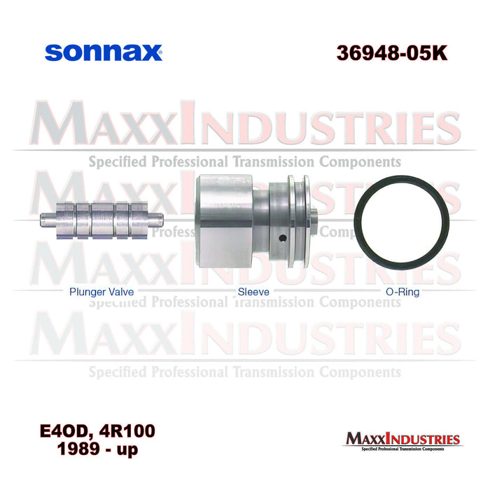 Sonnax 36948-05K Line Pressure Modulator Plunger Valve  4R100, E4OD Ford Kit