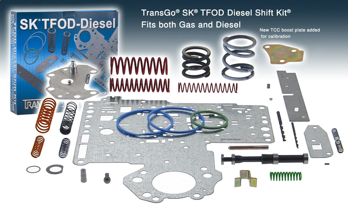 Transgo SK TFOD-DIESEL Dodge Ram Truck 46RE 47RE Performance Shift Kit W/Plate