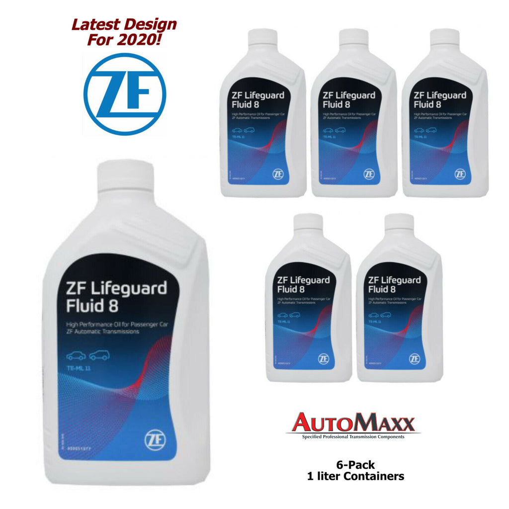 ZF Lifeguard 8 Transmission Fluid 6 Pack 1 Liter Jugs for ZF8HP45