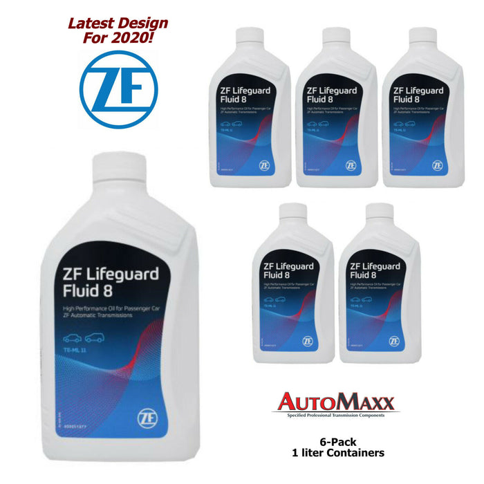 ZF Lifeguard 8 Transmission Fluid 6 Pack 1 Liter Jugs for ZF8HP45 8HP50/70 2010+