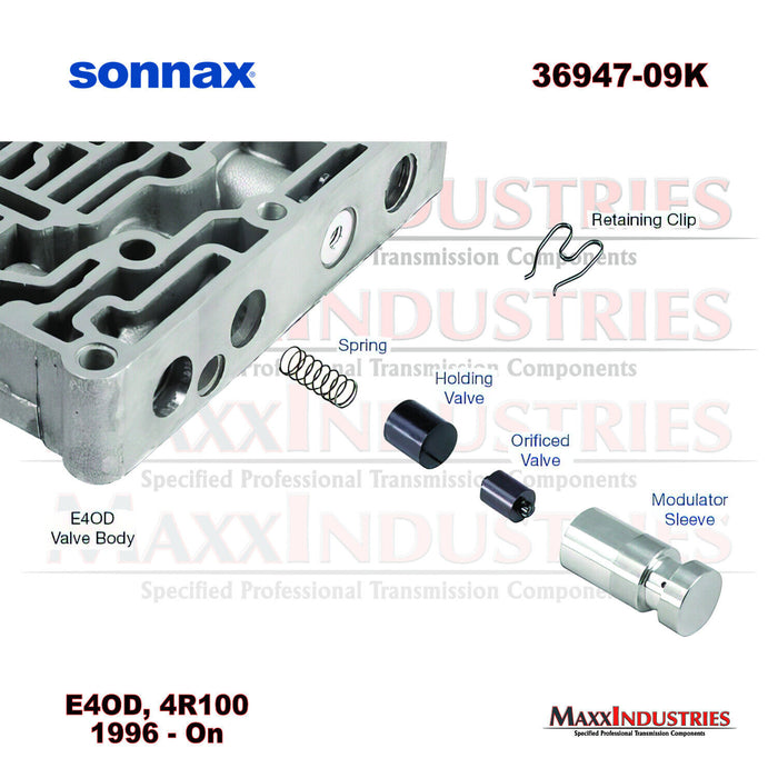 Sonnax 36947-09K Transmission Sleeve Kit, Low/ Reverse Modulator (HD) 4R100
