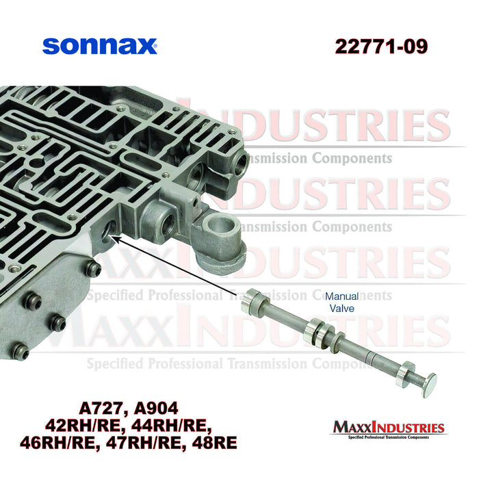 Sonnax 22771-09 Transmission Manual Valve 48RE A500 A518 A618 03-18