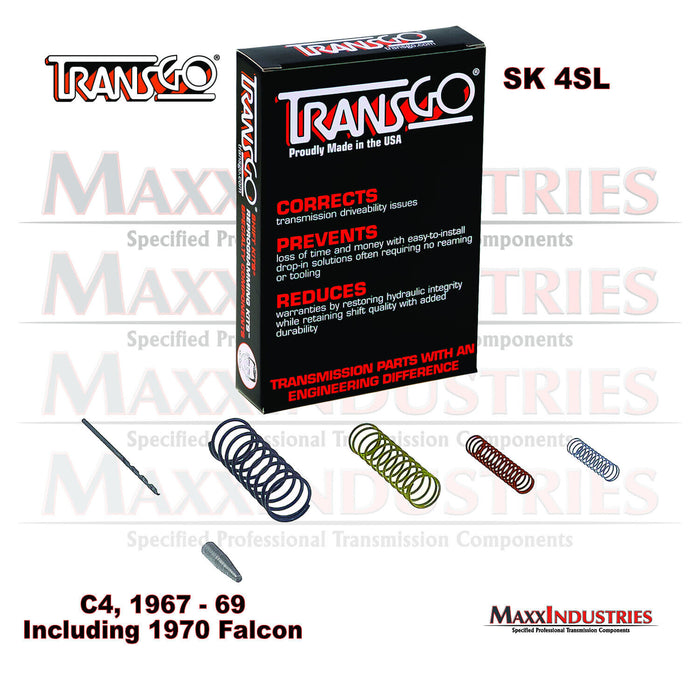 Transgo SK 4SL Transmission Valve Body Shift Kit 1967-69 C4 67-69 C-4 SHIFT KIT