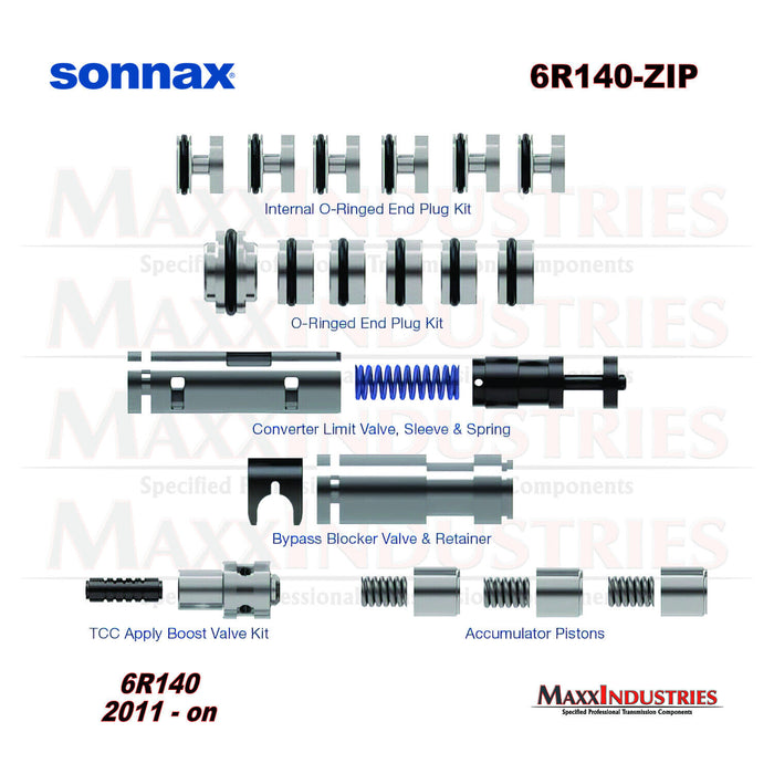 6R140 Super Duty Transmission Valve Body Repair Kit Sonnax 6R140-ZIP fits 2011+