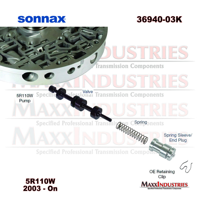 Sonnax 36940-03K Transmission Pressure Regulator Valve Kit (Oversized)