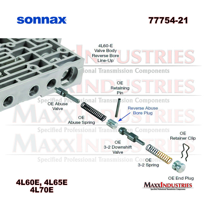 Sonnax 4L60E Transmission Forward & Reverse Abuse Bore Plug 77754-21