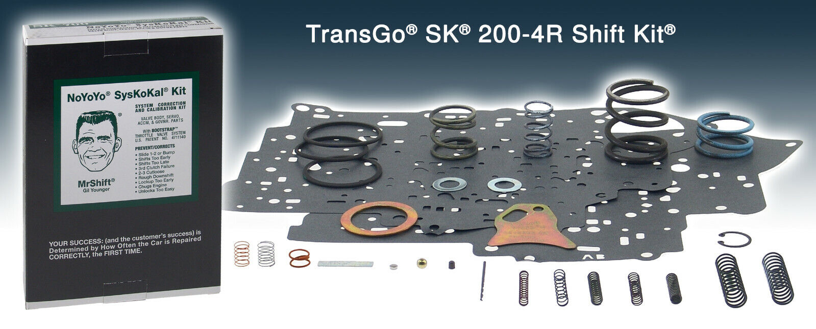 TransGo SK 200-4R Shift Kit fits all 2004R 1981-Up