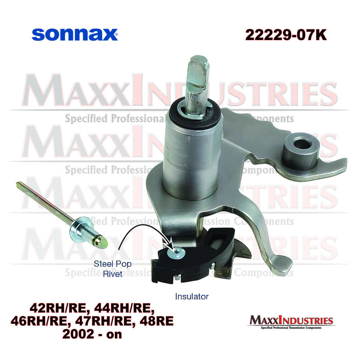 Sonnax 22229-07K Transmission Insulator, Detent Lever (Push In Neutral Switch)