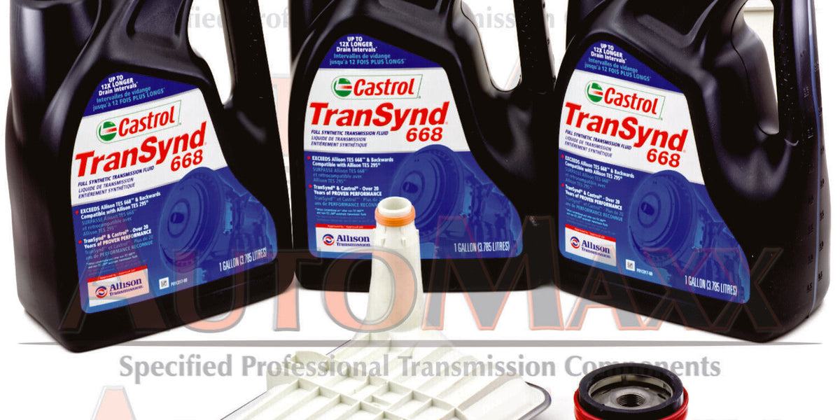 Allison Transynd Full Synthetic Transmission Fluid Service Kit - 3 Gallons + 2 Filters