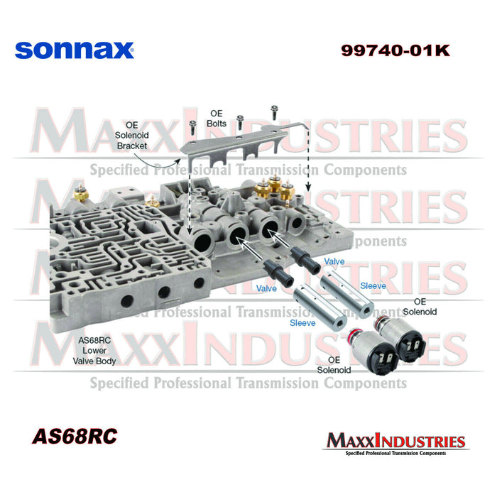 AS68RC RAM Transmission Clutch Control Plunger Valve Kit Sonnax 99740-01K
