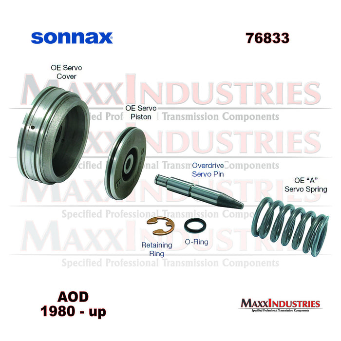 Sonnax 76833 Transmission Overdrive Servo Pin (Includes Washer & O-Ring) AOD
