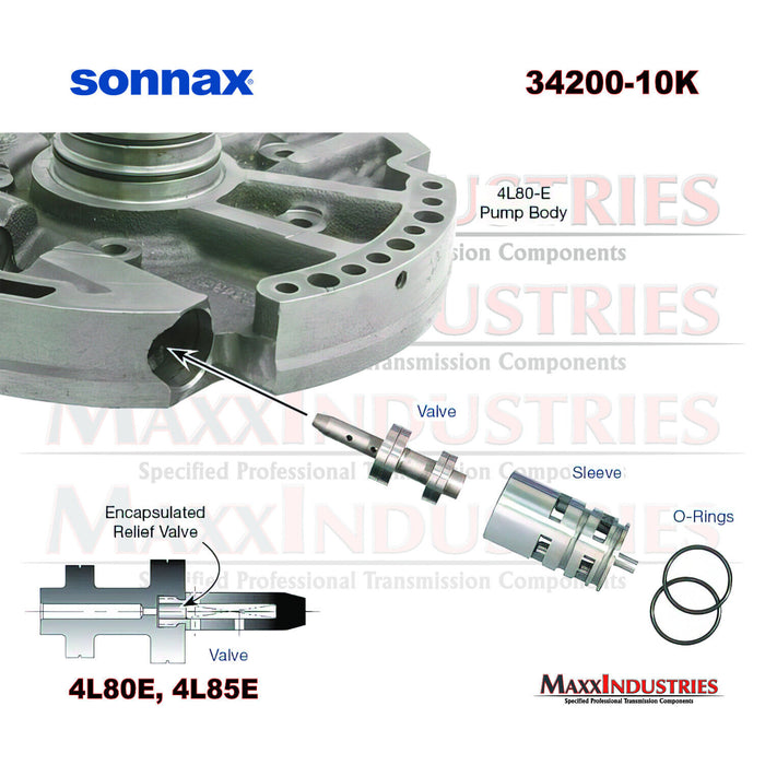 Sonnax 34200-10K Transmission Boost Valve & Sleeve Kit, Self-Regulating
