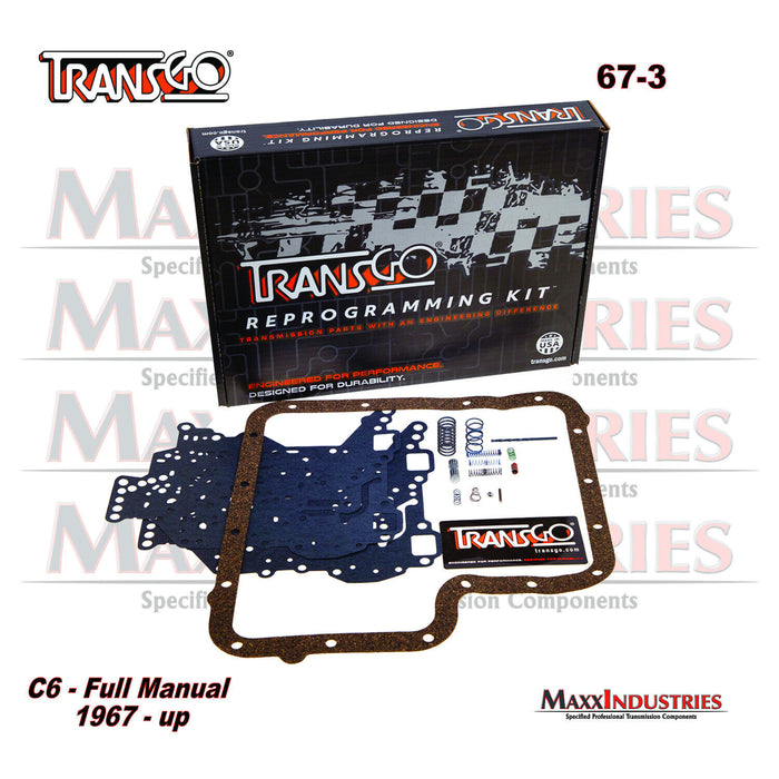 Transgo C6 Full Manual Shift Kit 67-3 Ford Lincoln Mercury Transmission Stage 3